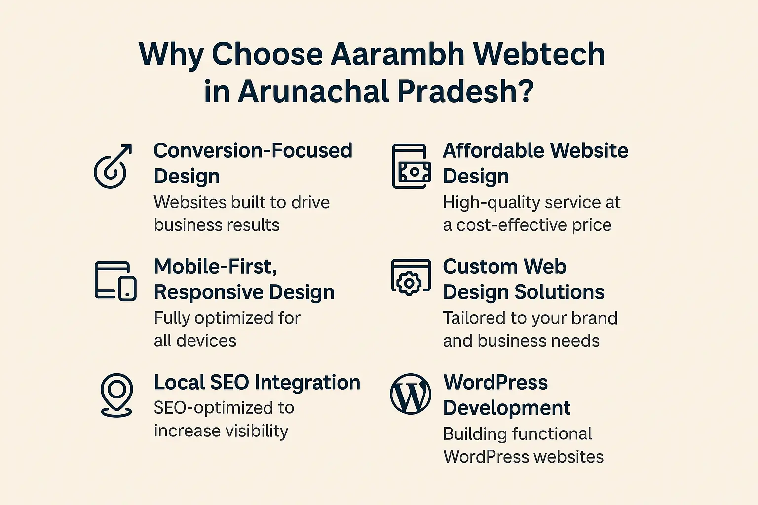 why need aarambh webtech in arunachal pradesh